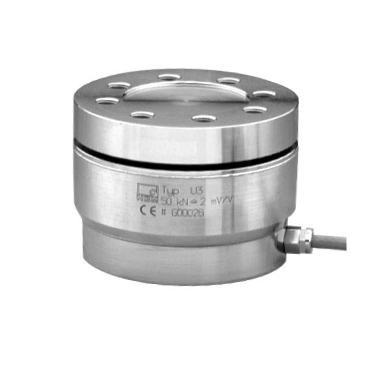 U3 力传感器: HBM,额定量程从 0.5 kN 到 100 kN
